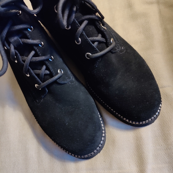 Vaneli Zeno Water Resistant Black Lace up Boots with zipper entry, Sz 9 - Picture 4 of 11